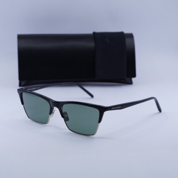 ?️ New Saint Laurent SL767 001 Sunglasses - Shiny Black/Gold Frame